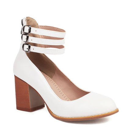 Charlotte | Stylish Women's Sandals Ankle Strap Thick Heel