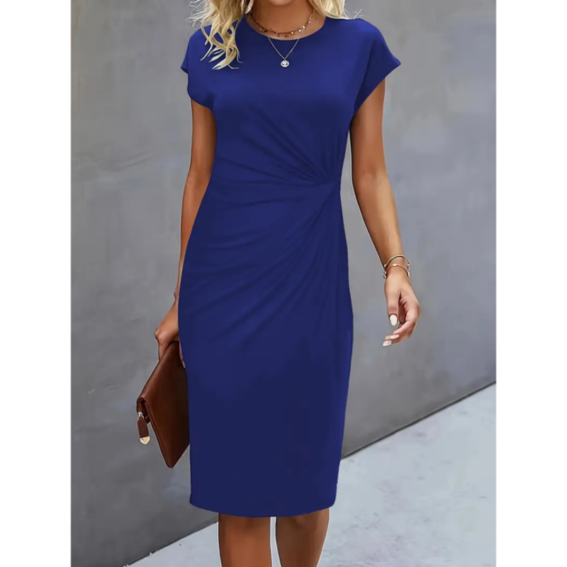 Clarissa | Women Formal Midi Dress Short Sleeve