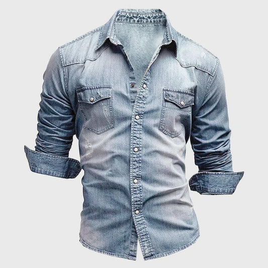 Dalton | Rugged Men's Slim Fit Denim Shirt
