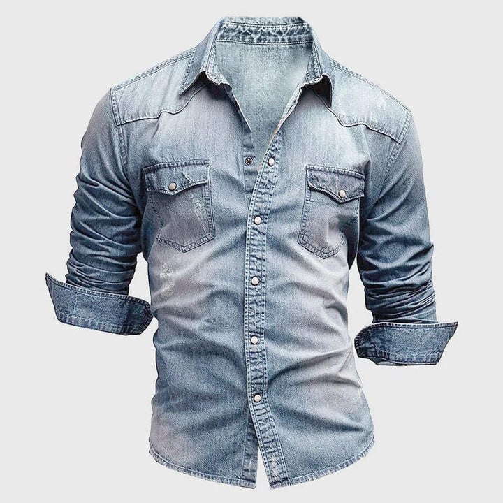 Dalton | Rugged Men's Slim Fit Denim Shirt