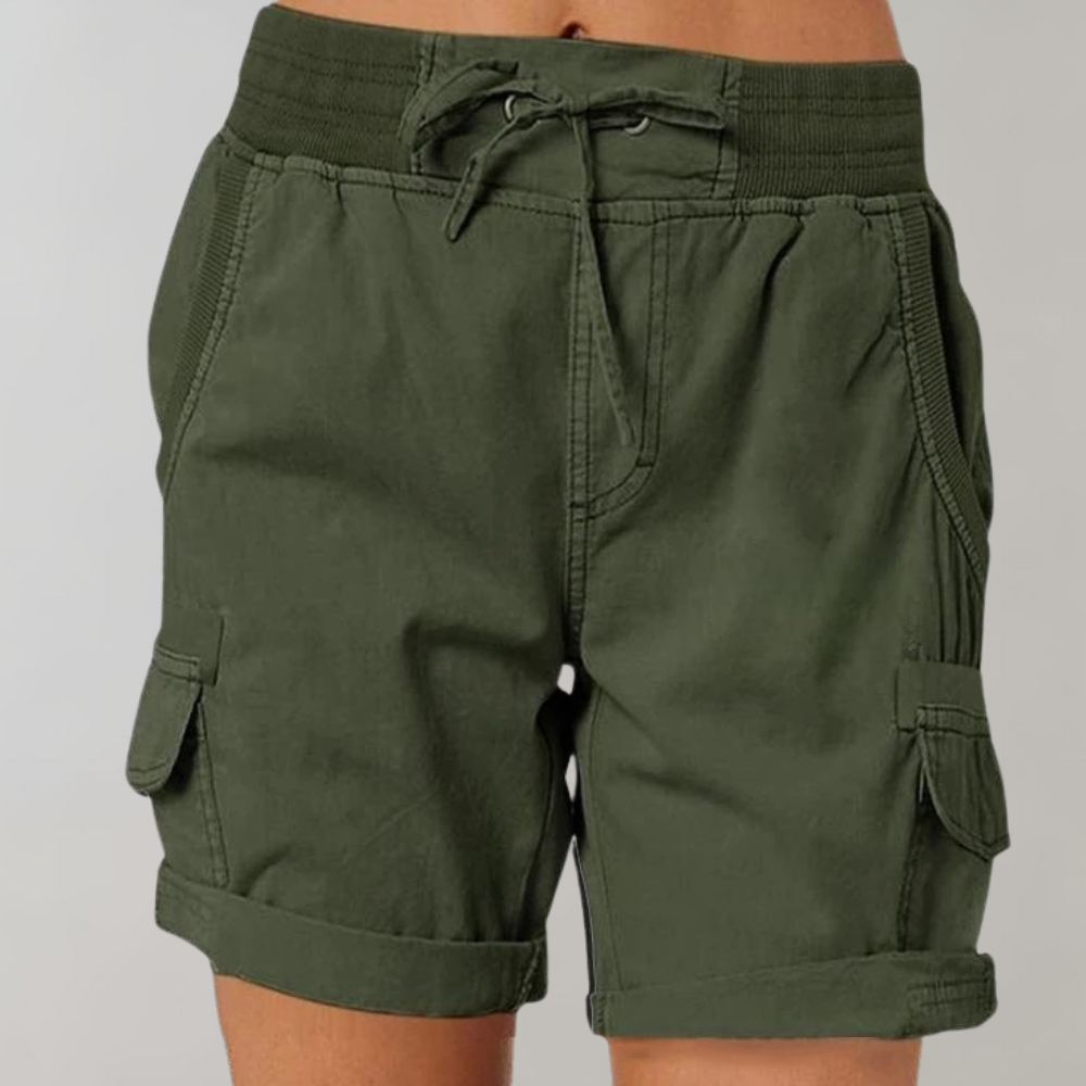 Darcy | Women’s High-Waist Cargo Comfort Shorts