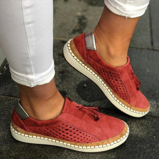 Delphine | Women's Slip On Knit Ergonomic Trainers