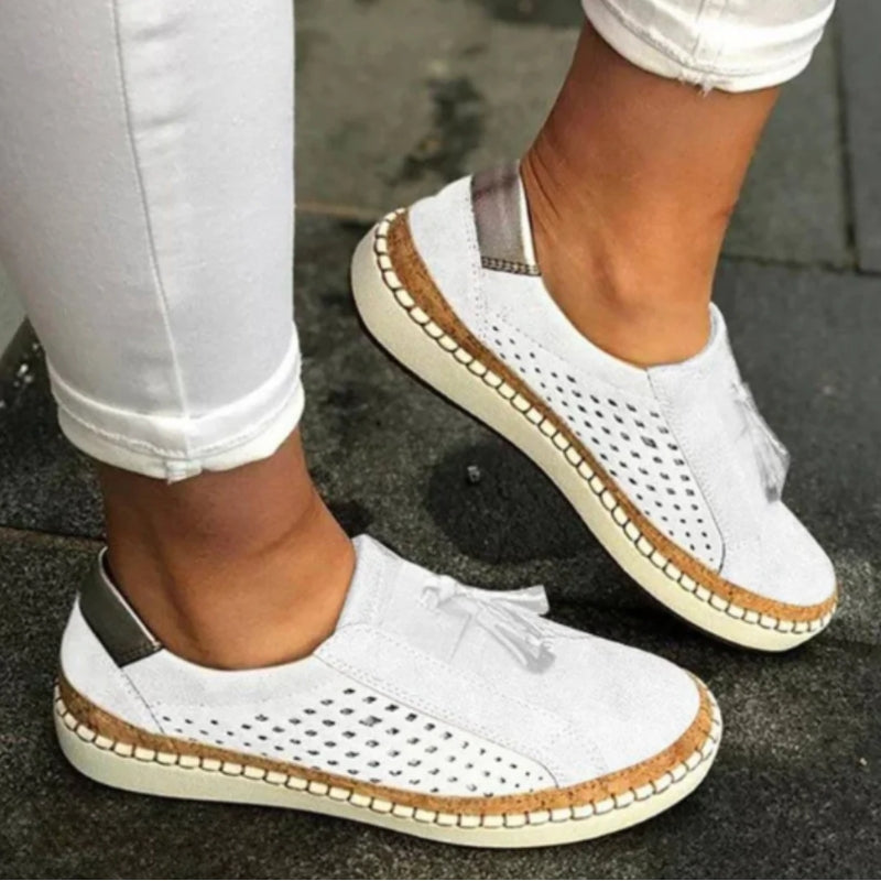 Delphine | Women's Slip On Knit Ergonomic Trainers