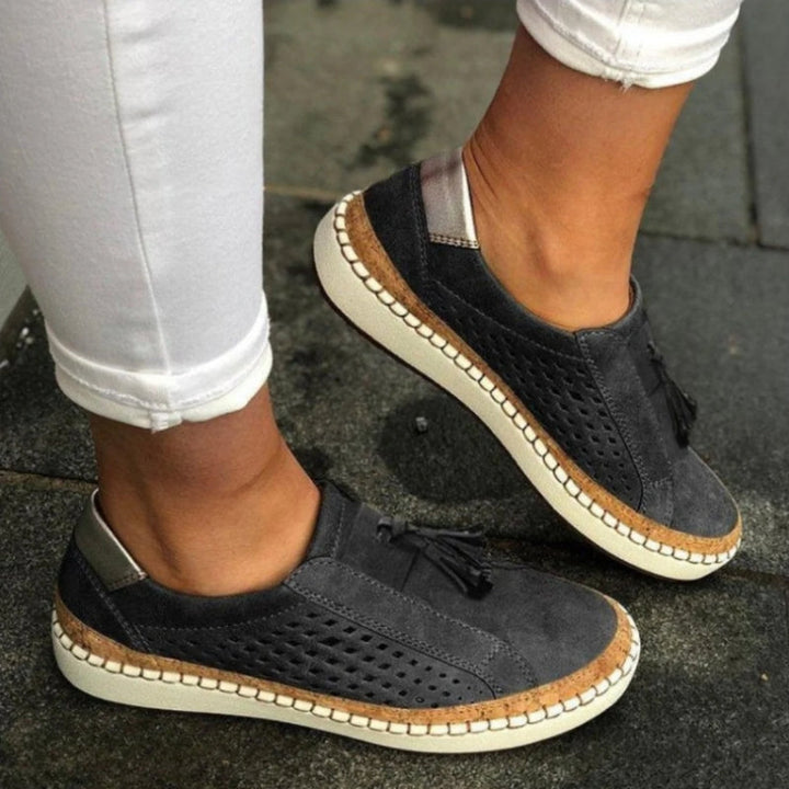 Delphine | Women's Slip On Knit Ergonomic Trainers