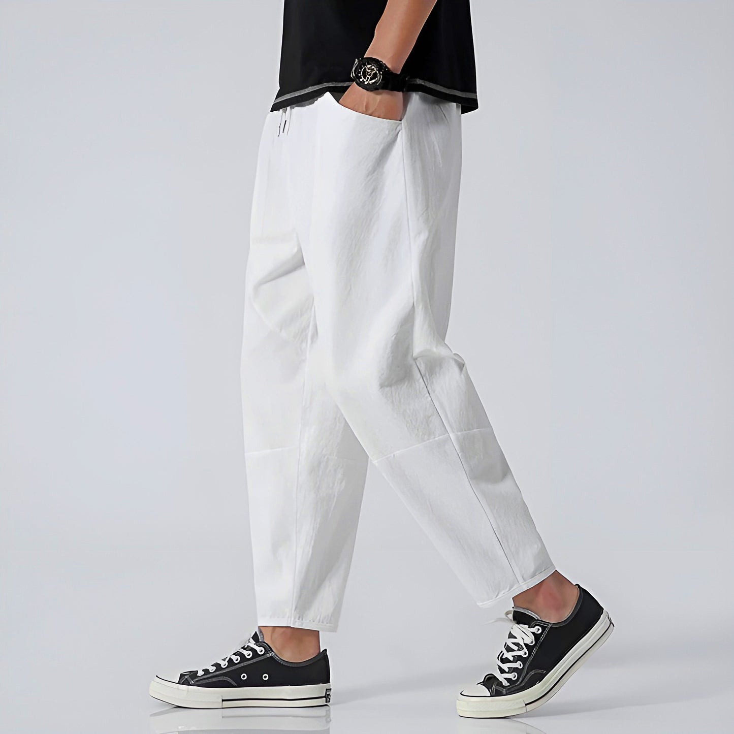 Devereux | Relaxed Men's Urban Cropped Trousers
