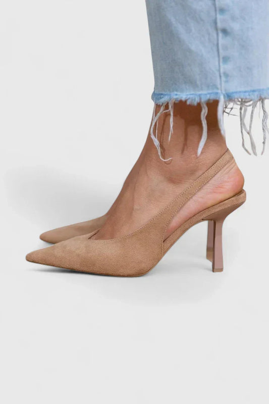 Eleanor | Effortless Women's Pointed-Toe Slingback Heels