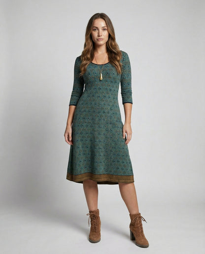 Elodie | Elegant Women's Boho Midi Dress