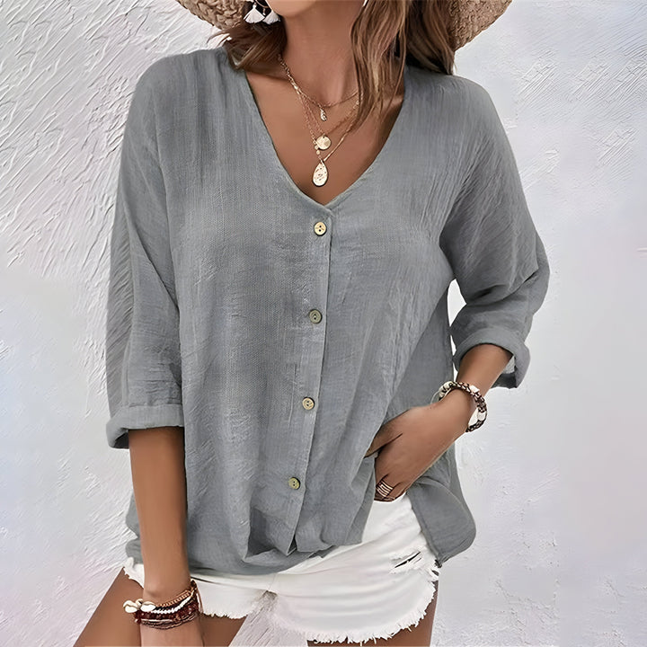 Elowen | Stylish Women's Summer Button Up Blouse
