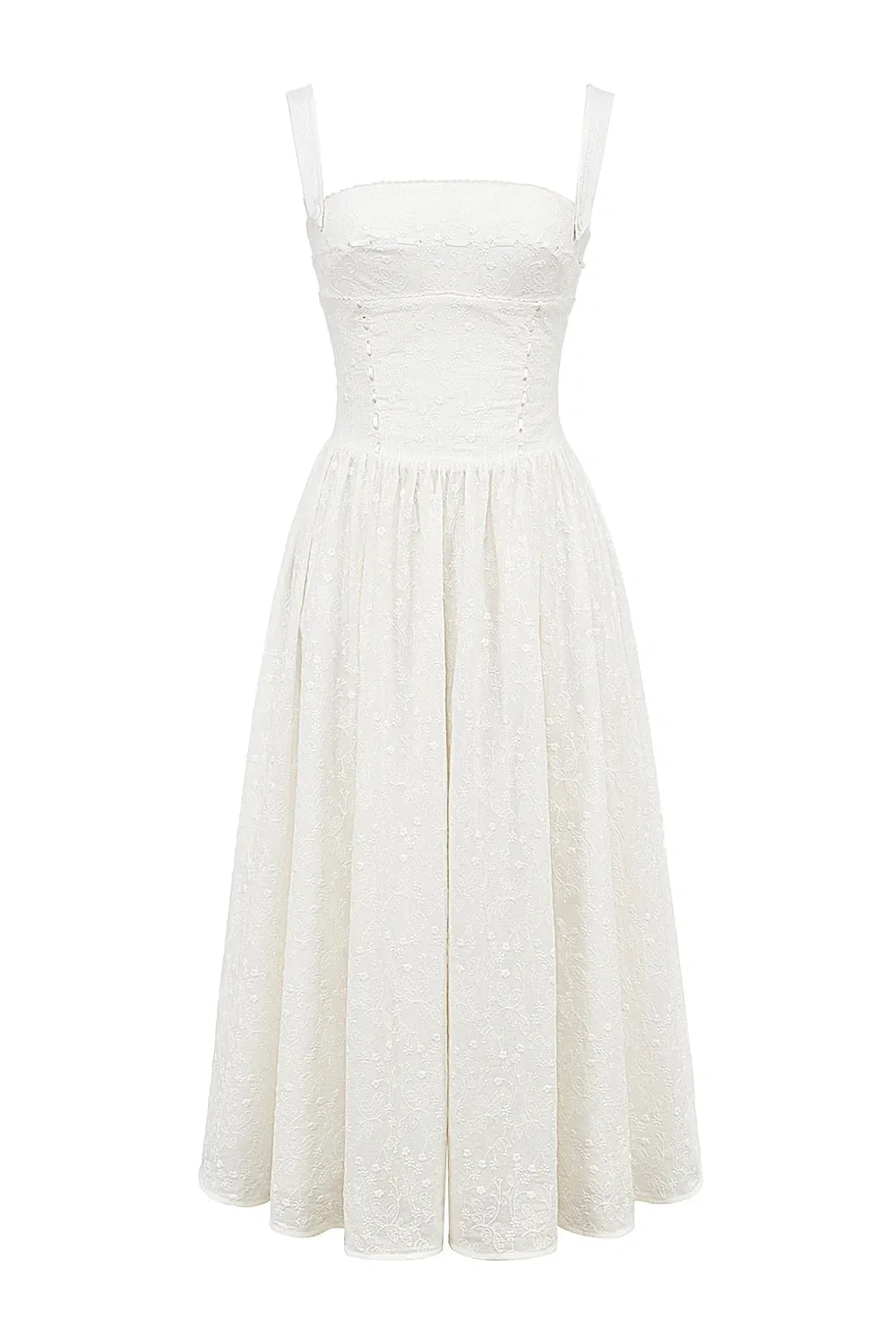 Esther | Women's Gingham Pockets Midi Sundress
