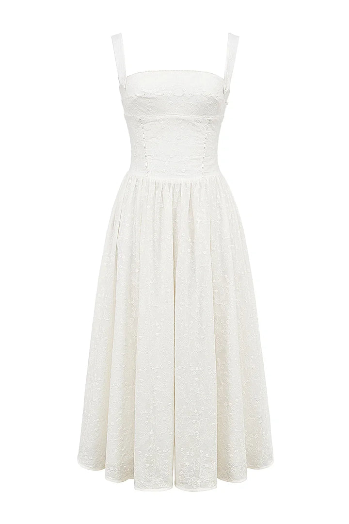Esther | Women's Gingham Pockets Midi Sundress