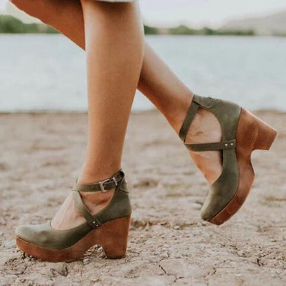 Frederica | Stylish Women's Wedge Heels Closed Toe