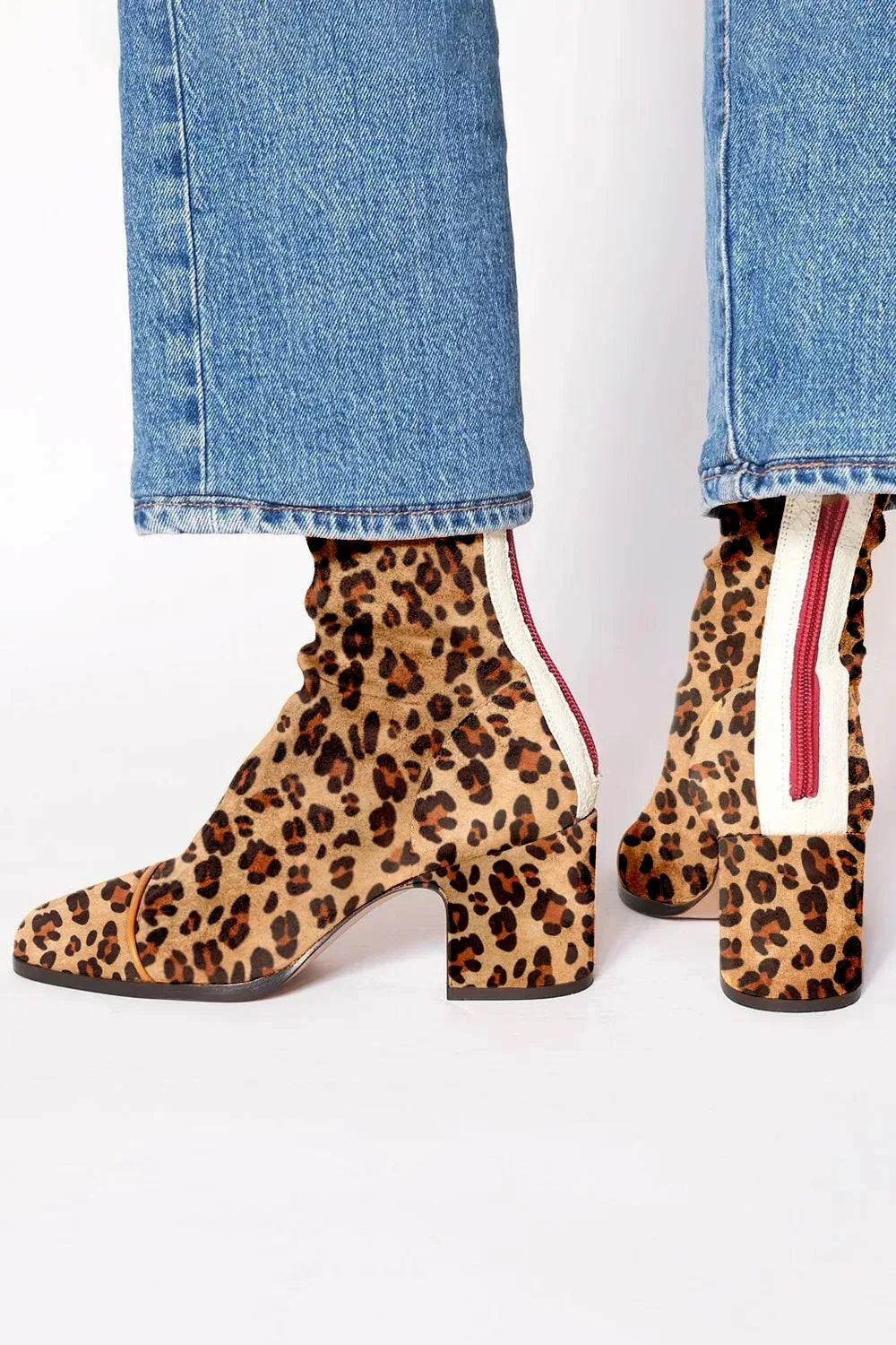 Georgina | Elegant Women's Square Toe Heeled Boots