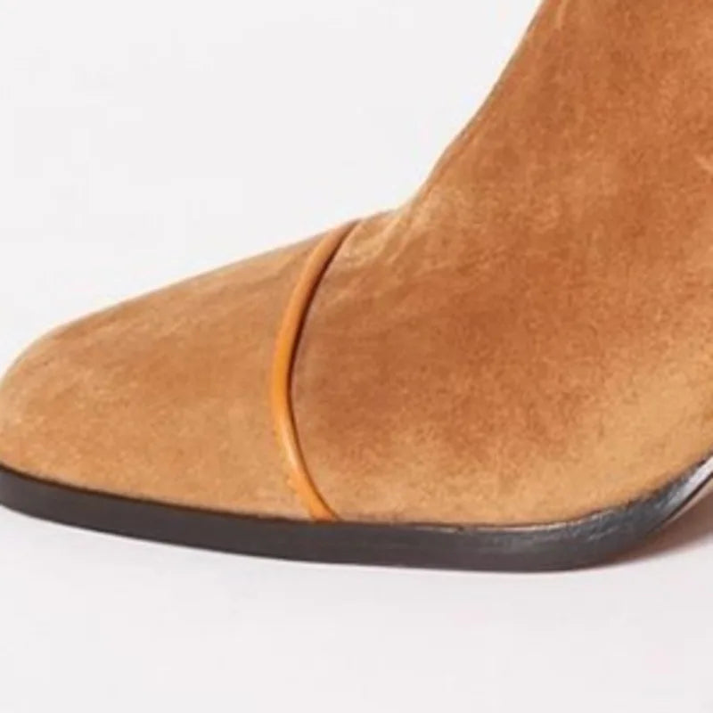 Georgina | Elegant Women's Square Toe Heeled Boots