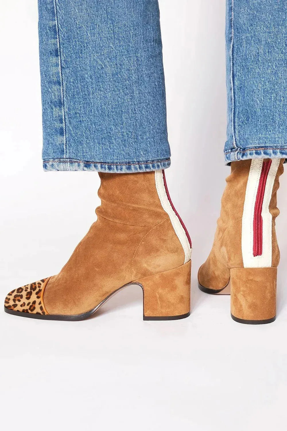 Georgina | Elegant Women's Square Toe Heeled Boots