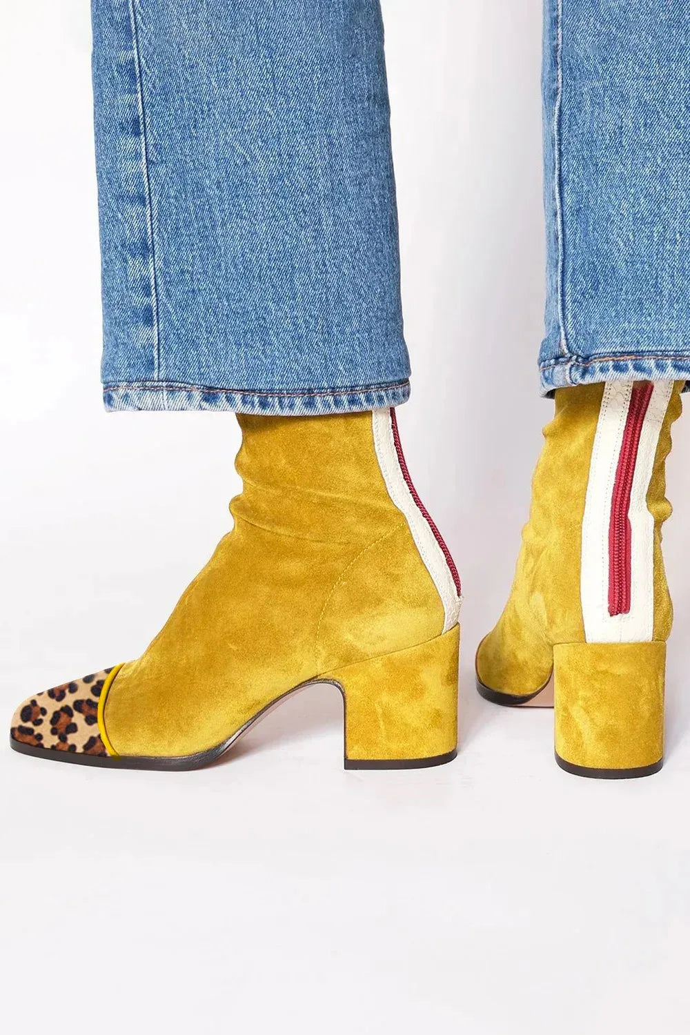Georgina | Elegant Women's Square Toe Heeled Boots