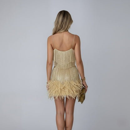 Giavanna | Elegant Women’s 2026 Graduation Fringe Mini Dress