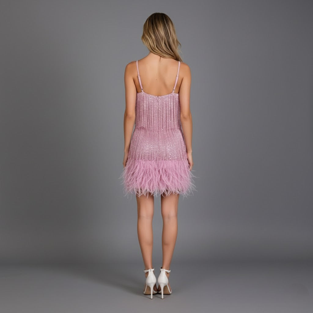 Giavanna | Elegant Women’s 2026 Graduation Fringe Mini Dress
