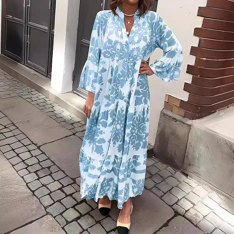 Harmony | Elegant Women's Boho Flowy Maxi Dress