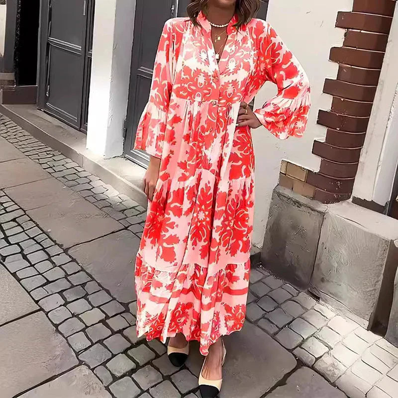 Harmony | Elegant Women's Boho Flowy Maxi Dress