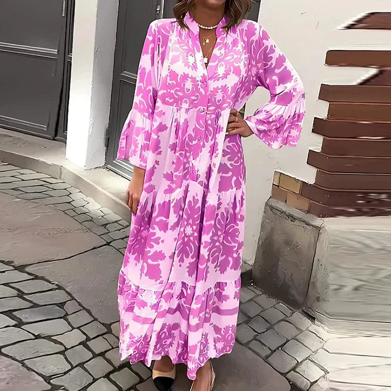 Harmony | Elegant Women's Boho Flowy Maxi Dress