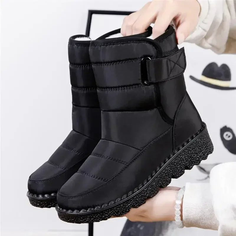 Harriet | Waterproof Quilted Slip-On Fleece Lined Boots