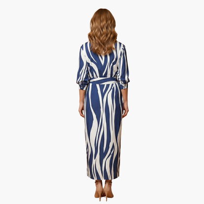 Harriet | Women's Striped  Maxi Shirt Summer Dress