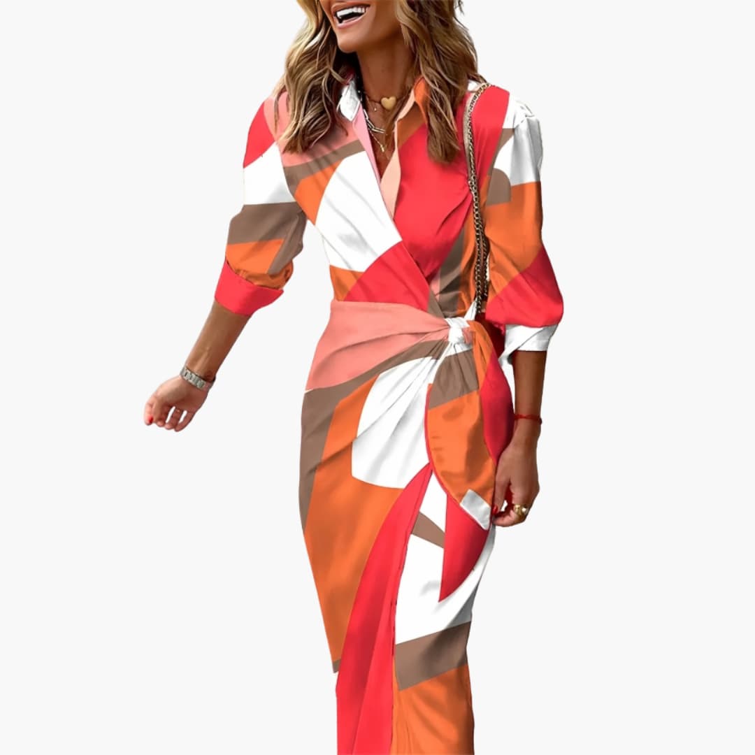 Harriet | Women's Striped  Maxi Shirt Summer Dress