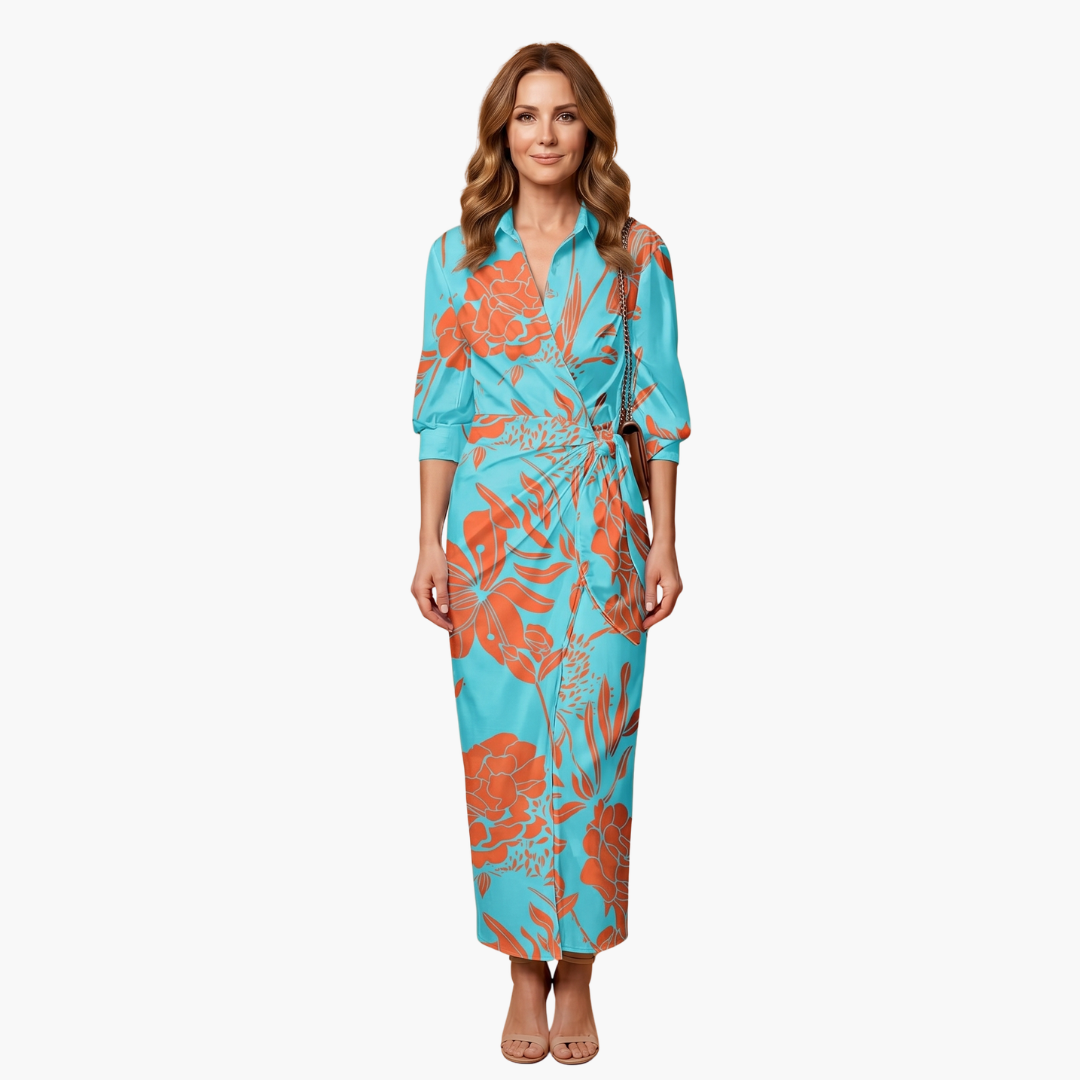 Harriet | Women's Striped  Maxi Shirt Summer Dress