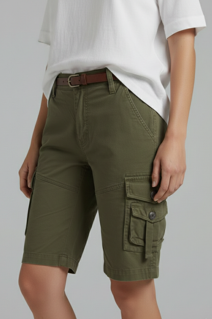 Helena | Women Utility Pocket Cargo Shorts