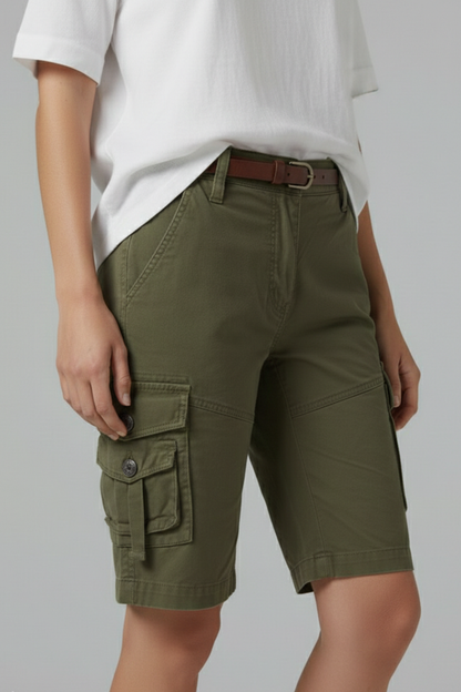 Helena | Women Utility Pocket Cargo Shorts