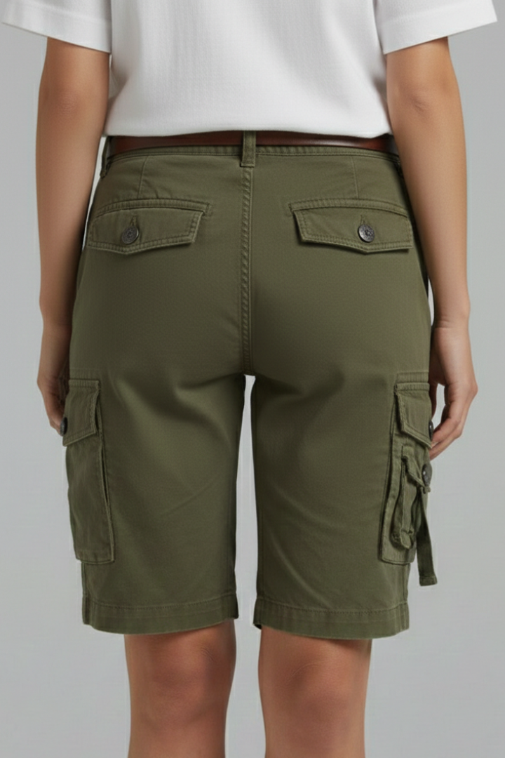 Helena | Women Utility Pocket Cargo Shorts