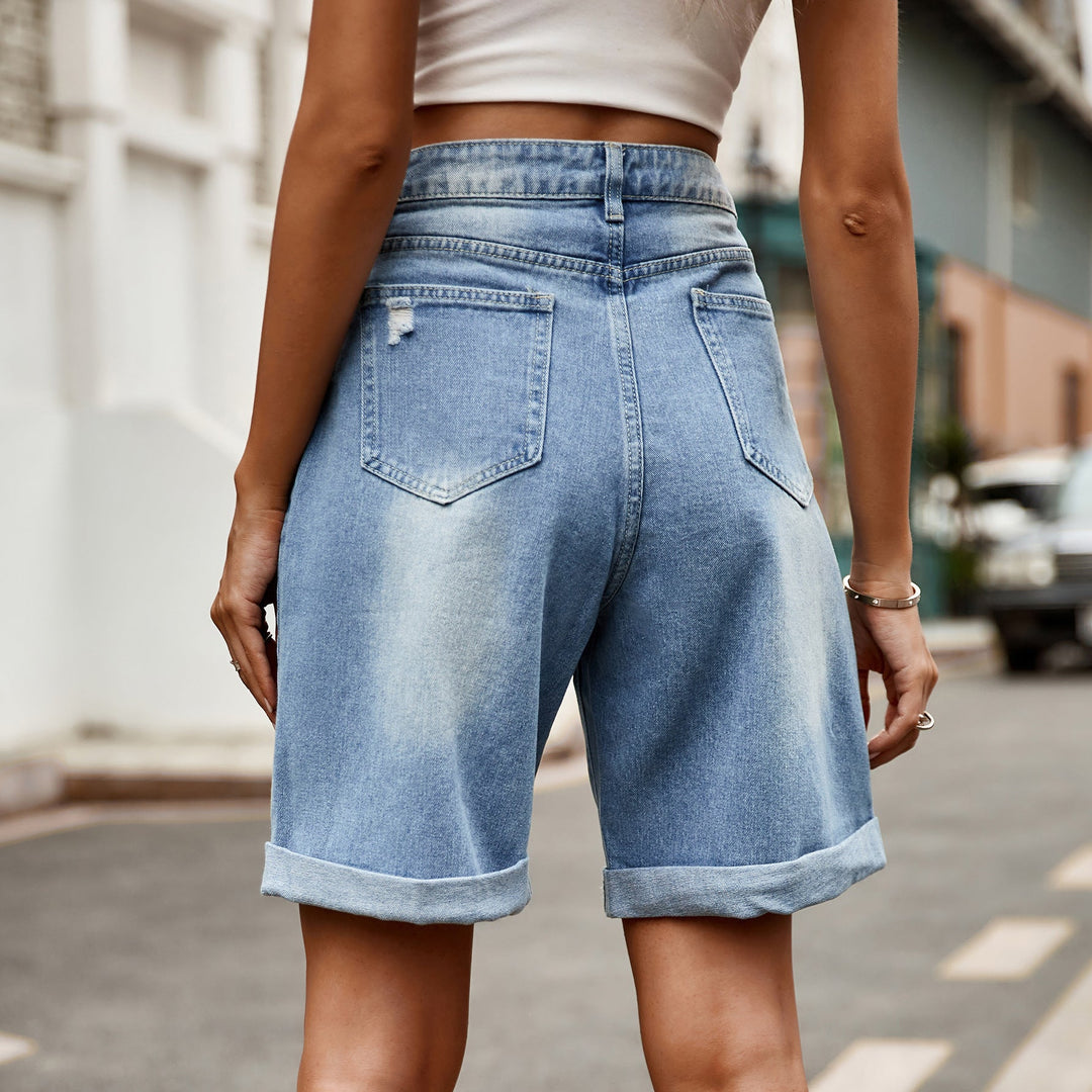 Hester | Women’s Relaxed Cuffed Denim Shorts