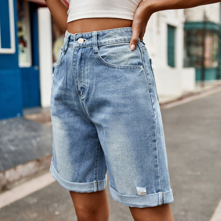 Hester | Women’s Relaxed Cuffed Denim Shorts