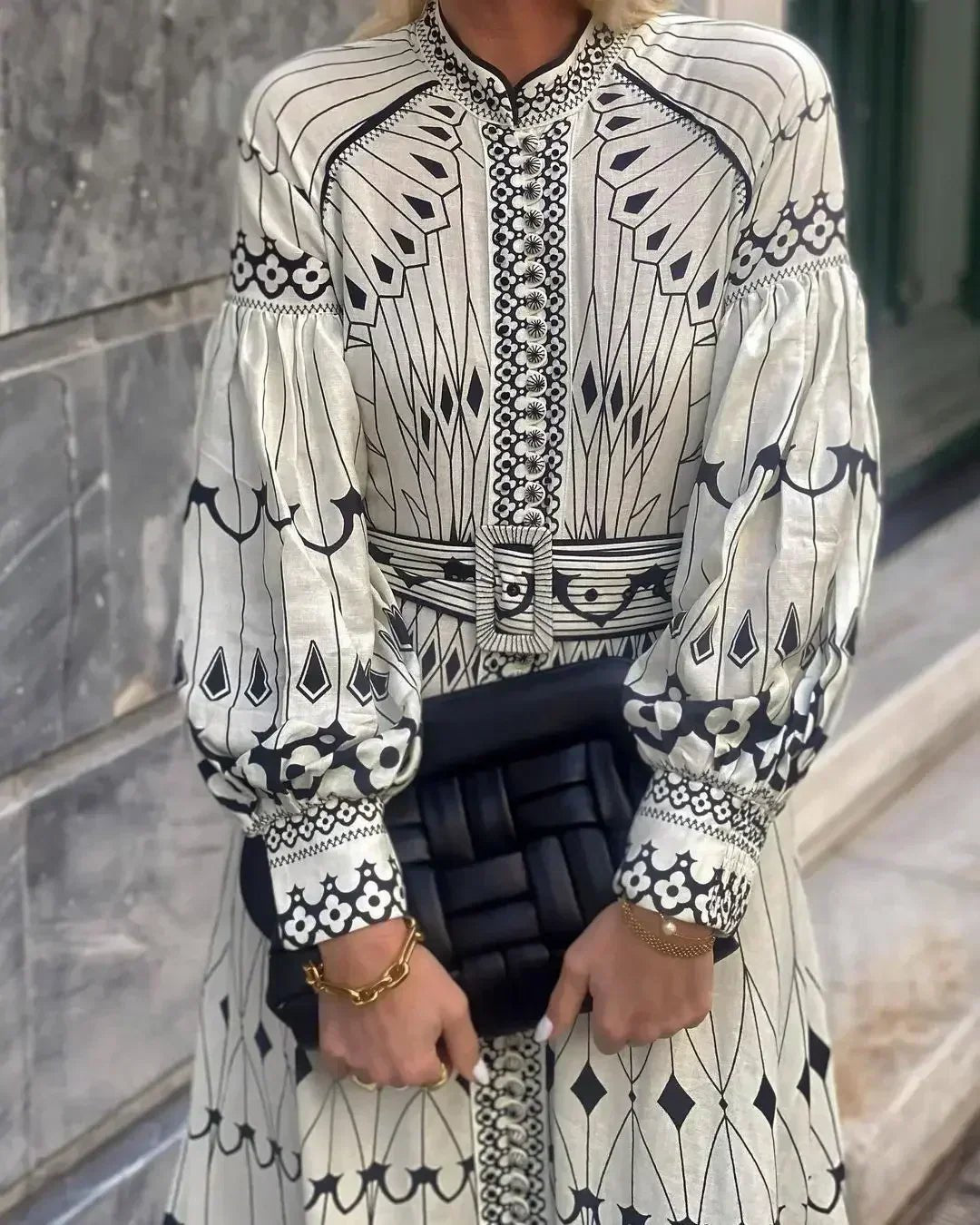 Imogen | Effortless Women's Bohemian Midi Dress