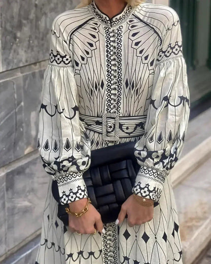 Imogen | Effortless Women's Bohemian Midi Dress