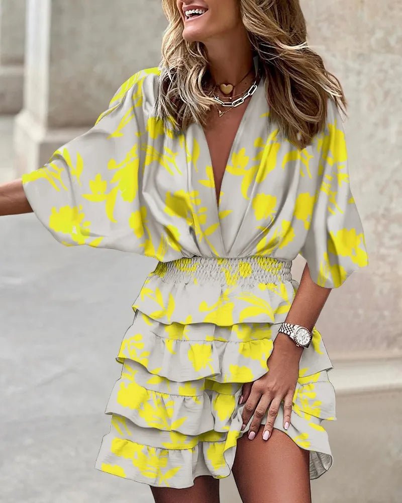 Ivy | Women's Boho Floral Summer Mini Dress