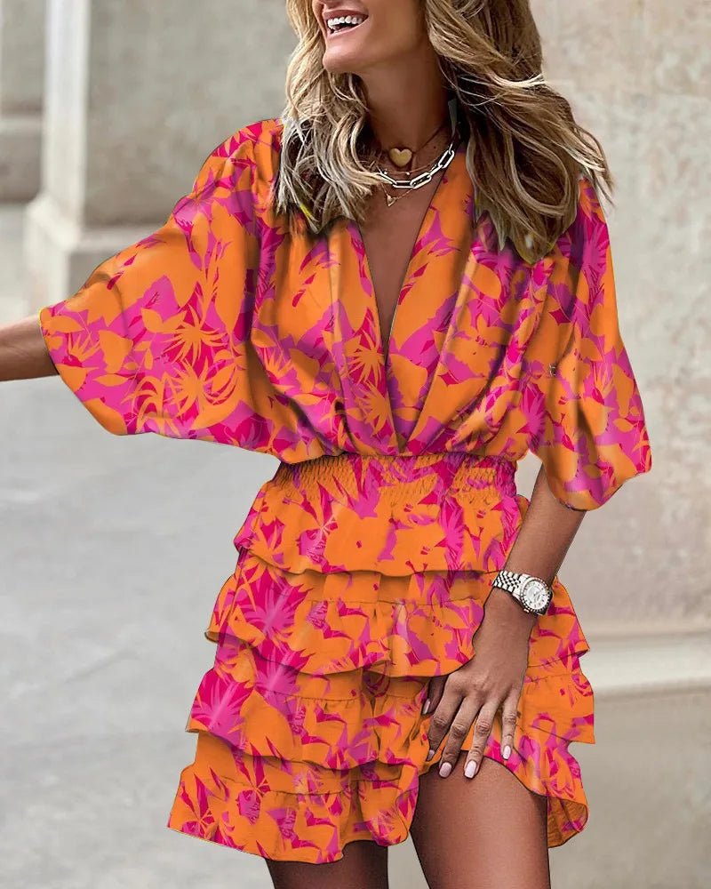 Ivy | Women's Boho Floral Summer Mini Dress