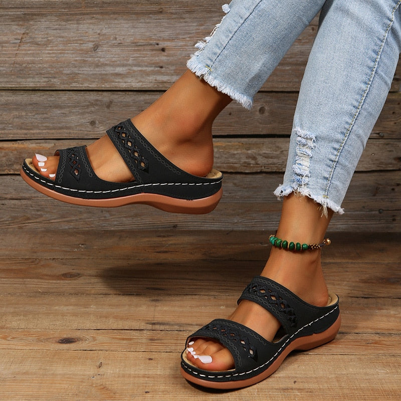 Joanne | Womens Walking Sandals Flat Supportive Casual Style