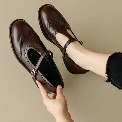 Layla | Classic Women's Mary Jane Block Heel Shoes