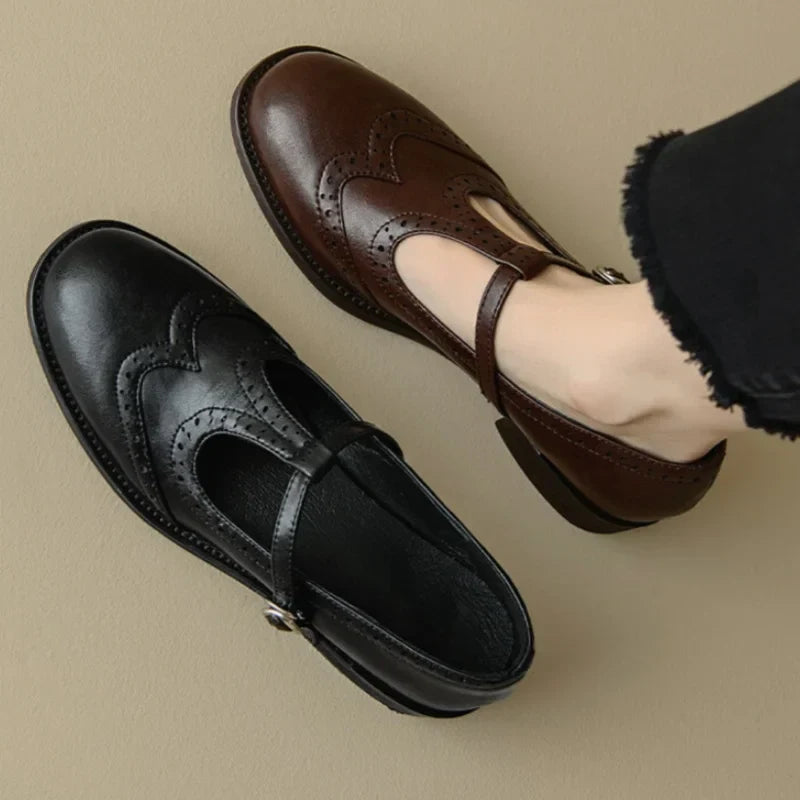 Layla | Classic Women's Mary Jane Block Heel Shoes