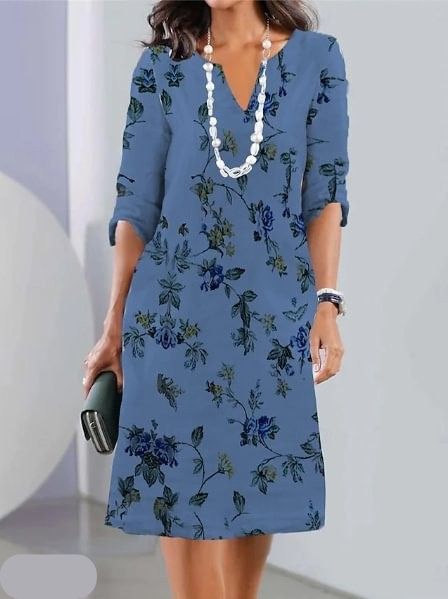 Lily | Stylish Women's Floral Double Tunic Midi Dress