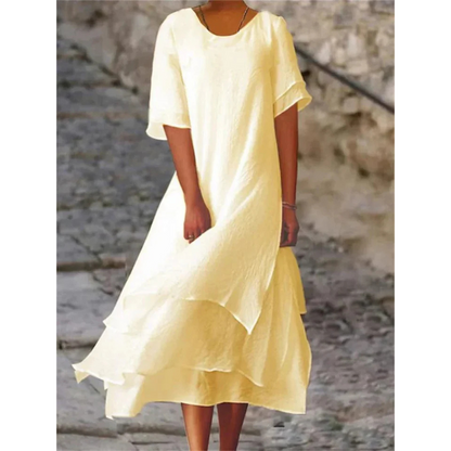 Lyra | Women Flowing Midi Dress Relaxed Fit