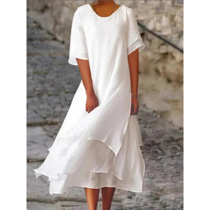 Lyra | Women Flowing Midi Dress Relaxed Fit