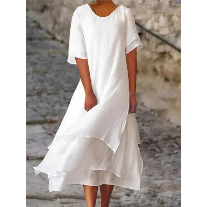 Lyra | Women Flowing Midi Dress Relaxed Fit