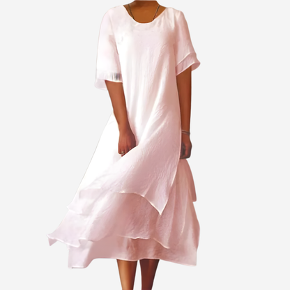 Lyra | Women Flowing Midi Dress Relaxed Fit