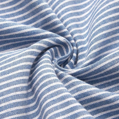 Martha | Women's Summer Striped Button Front Midi Dress