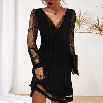 Matilda | Women V Neck Lace Maxi Dress