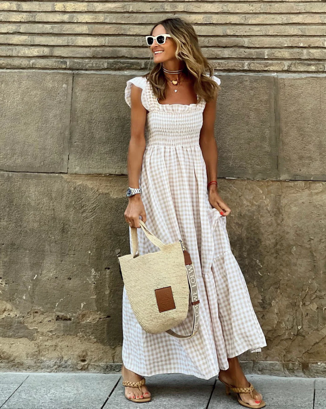 Ottilie | Women Smocked Casual Events Maxi Dress
