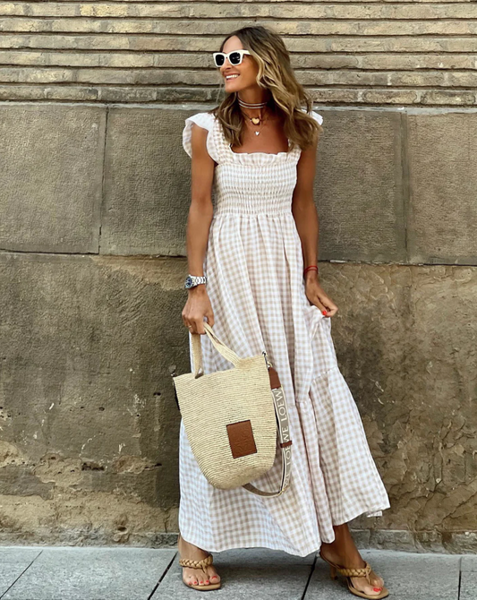 Ottilie | Women Smocked Casual Events Maxi Dress