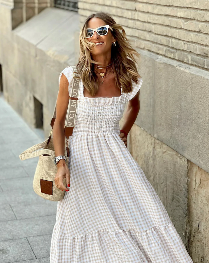 Ottilie | Women Smocked Casual Events Maxi Dress